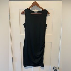 Simple summer tank dress - body con with side ruching